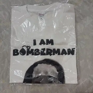 모리케의 일상 오쿠 I AM BOMBERMAN 티셔츠 M 사이즈 화이트