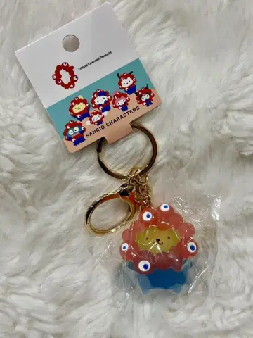 산리오 먝먝 폼폼푸딩 콜라보 아크릴 키링