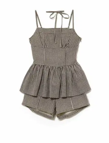 andmary Gingham check set up