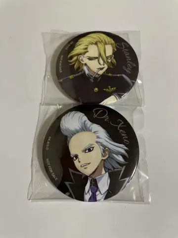 Dr. STONE DVD 4th SEASON 혜택 제노 & 스탠리 캔뱃지