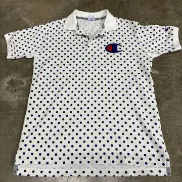 Champion 도트 무늬 피케 셔츠 y2k archive