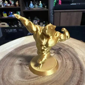 근력 운동 카피바라 골드 근육 피규어 3D 프린트