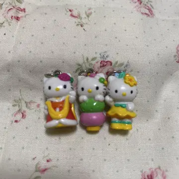 [레어] 헬로키티 작은 마스코트 3세트 헤이세이 레트로