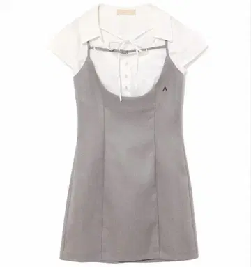 ANDMARY Betty 레이어드 드레스 gray
