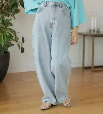 렙심 커브 데님 팬츠 캐주얼 당일 발송