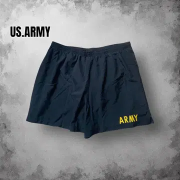 US ARMY 미군 실물 APFU 숏 팬츠 와이드 짧은 기장 USA제