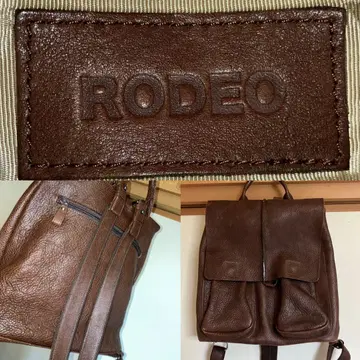 RODEO 천연 가죽 백팩