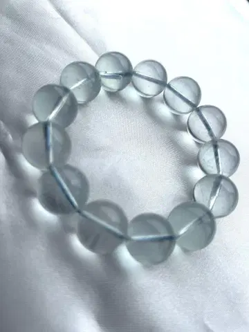 [희귀] 환상의 아쿠아마린 엔젤로즈 팔찌 극상 빅볼 16~17mm