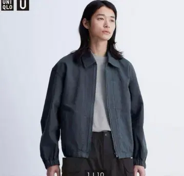 유니클로 U 집업 블루종 S
