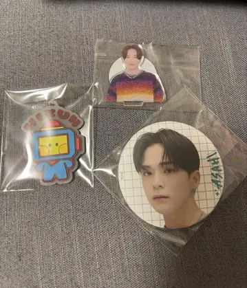 TREASURE 아사히 히쿤 캔뱃지 아크릴 스탠드 키링