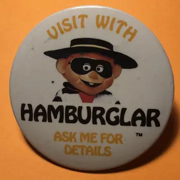 햄버거 캔뱃지 McDonald