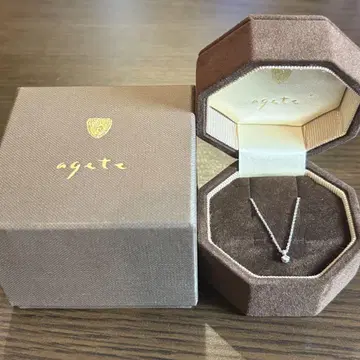 agete 목걸이 다이아몬드 0.03ct
