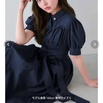 POLOBCS 콜라보 코르셋 스위칭 셔츠 원피스 S 사이즈