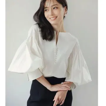 anuans 셔링 볼륨 블라우스