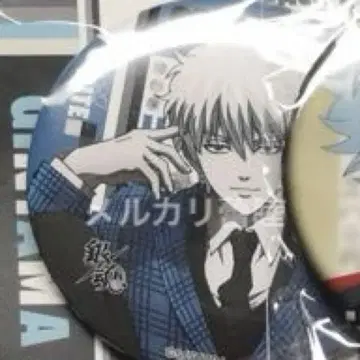은혼 사카타 긴토키 흑백 수트 캔뱃지 JF AnimeJapan