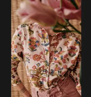 SEZANE 프랑스 브랜드 꽃무늬 셔츠