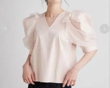 셀포드 새상품 택 포함 볼륨 슬리브 티셔츠 핑크 38