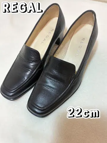 REGAL 리갈 로퍼 가죽 신발 블랙 오피스 비즈니스 22cm