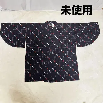 미사용 기우에몬 쿠루메 가스리 브라운 겉옷 카스리노헤야