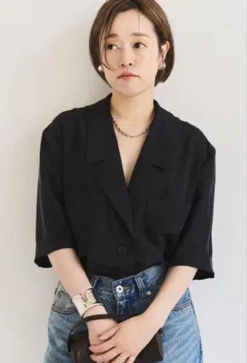 [완판] Plage R'IAM 파자마 자켓 36 블랙