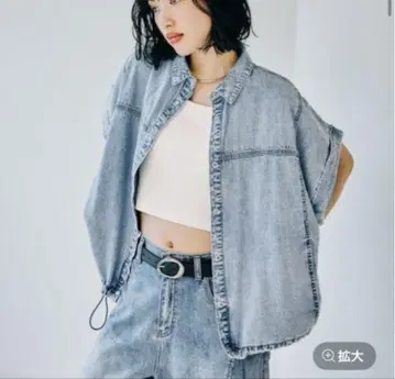 렙심 데님 셔츠 베스트