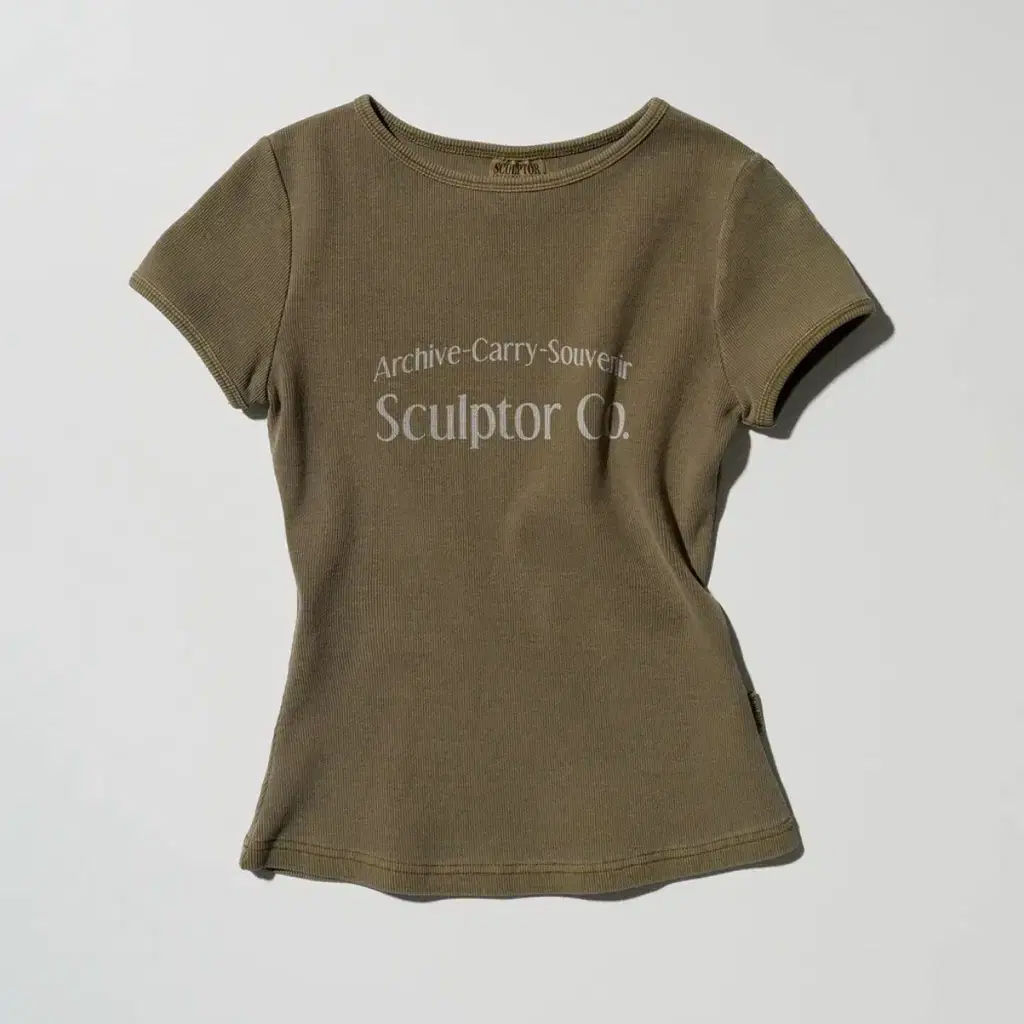 SCULPTOR | 스컬프터 Sculptor Corset U Neck Tee Ice Corset