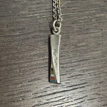 폴 스미스 폴스미스 트위스트 멀티 스트라이프 실버 목걸이