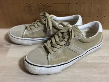 VISION STREET WEAR 베이지 로우컷 스니커즈 25cm