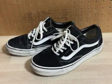 VANS 올드스쿨 블랙 스웨이드 스니커즈 24cm