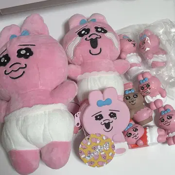 빤쮸토끼 소프트 비닐 봉제 인형 세트