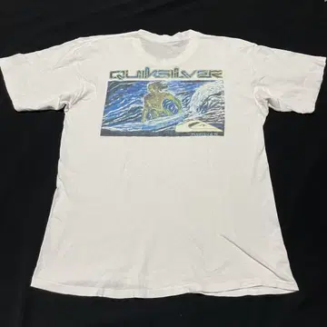 Quiksilver 서핑 티셔츠 화이트