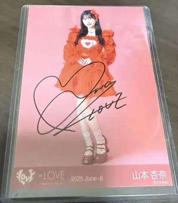 야마모토 안나 친필 사인 =LOVE 특별 2장