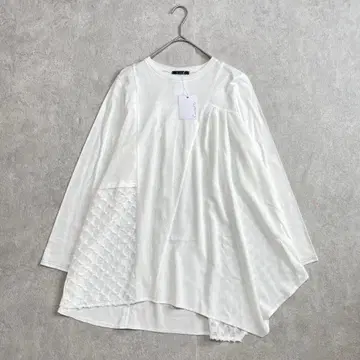새상품 캐시트 cachette 긴팔 이소재 비대칭 코튼 100