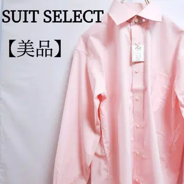 [새상품급] SUIT SELECT 커터 셔츠 긴팔 포멀 핑크 셔츠