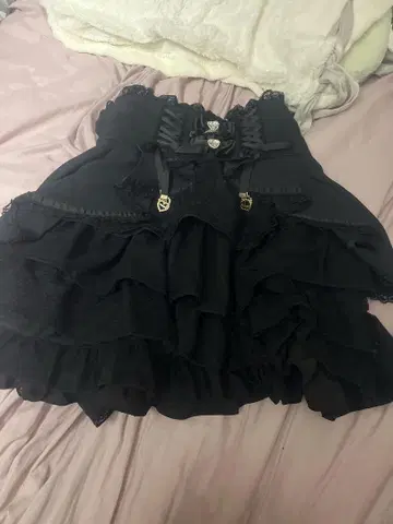 LIZLISA 프론트 카슈쿨 스커트