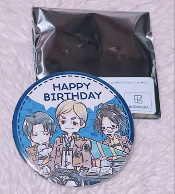 새상품 진격의 거인 그래프아트 엘빈 생일 캔뱃지