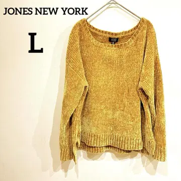 JONES NEW YORK [L] 머스타드 긴팔 니트 몰 니트