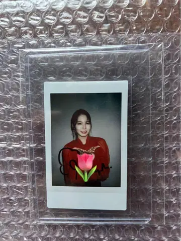 NiziU 아야카 친필 사인 폴라로이드