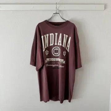 구제 인디애나 대학교 로고 티셔츠 버건디