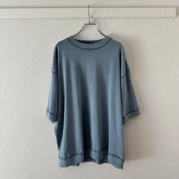 Champion monkey time L 사이즈 블루 티셔츠