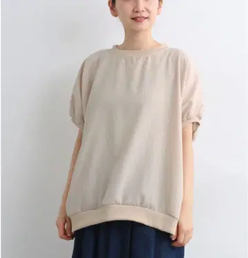 LUPILIEN 린넨 라이크 포백 돌먼 풀오버 아이보리