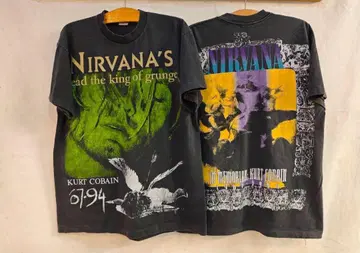 Nirvana Kurt Cobain 그래픽 티셔츠