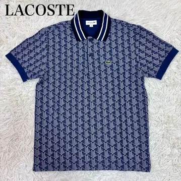 새상품급 LACOSTE 라코스테 모노그램 반팔 피케 셔츠 M 사이즈 상당