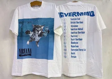 NIRVANA NEVERMIND 고양이 티셔츠