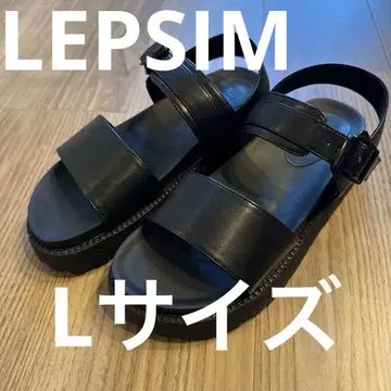 LEPSIM 여성용 샌들 블랙 L