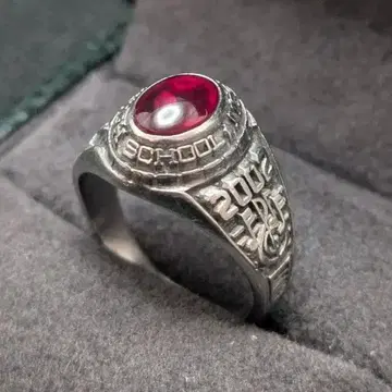 JOSTENS LTM 2002년 12호 카레지 링 십자가 레드 빨간색