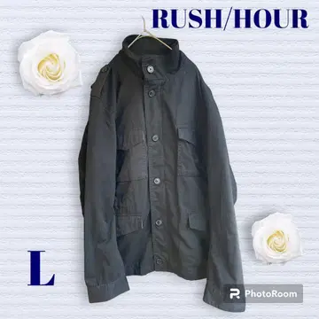 러쉬 아워 남성용 미니 타리 자켓 블랙 L 사이즈 하이넥