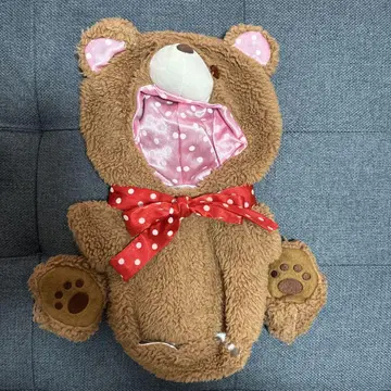 마더 가든 우사모모 M 사이즈 곰 코스튬 빨간 리본 포함