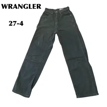 WRANGLER/랭글러 다크 그린 스트레이트 데님 27-4