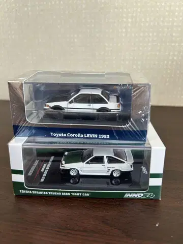 1/64 INNO 제 토야 케이이치 AE86 트레노 레빈 세트